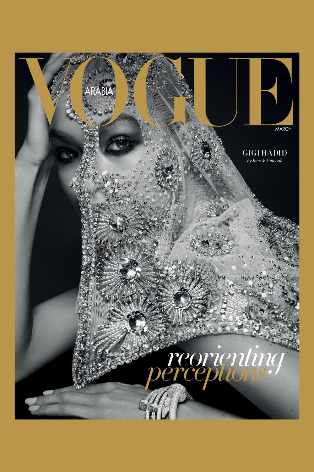debut cover vogue arabia gigi hadid march issue